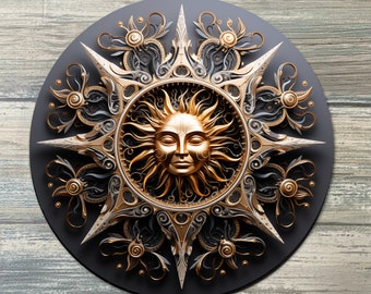 Sun Crystal Grid Color - Sun Altar Decoration