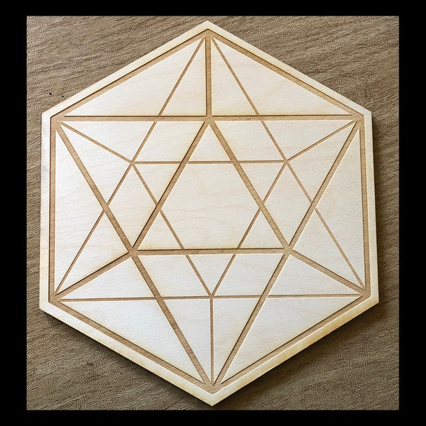 Icosahedron Crystal Grid  - Altar Decoration