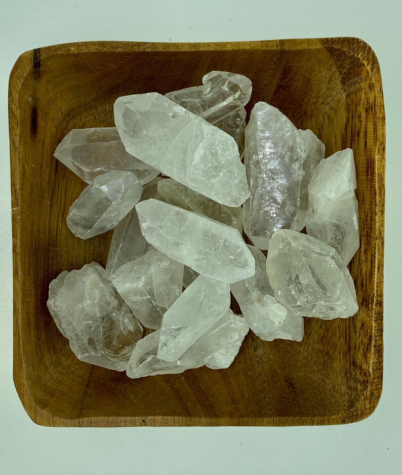 Clear Quartz Rough POINTS COMMERCIAL Grade Natural Quartz Points Clear Quartz Points Crown Chakra All Chakras Energy Healing image 2