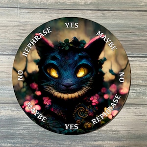 Cheshire Cat Pendulum Board - Cheshire Cat  Divination Board - Full Color - Altar Decoration