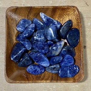 Sodalite TUMBLED Sodalite Throat Chakra Focus 5th Chakra Reiki Energy Healing image 1