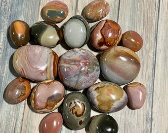 Polychrome Jasper PALM STONE - Desert Jasper - Fortune Crystal - Fortune Stone - Healing Crystals and Stones