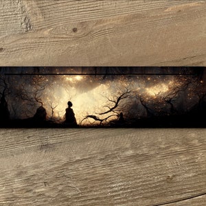 Dark Tree Scene Tarot Card Holder - Forest 3 Card Holder