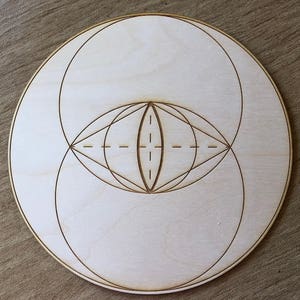 Vesica Piscis Crystal Grid  - Altar Decoration