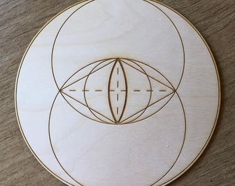 Vesica Piscis Crystal Grid  - Altar Decoration