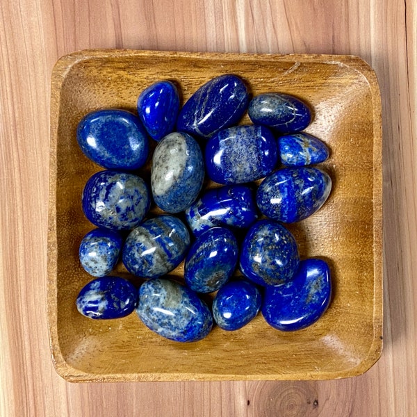 Lapis Lazuli TUMBLED Afghanistan Small - Throat chakra Stone - Tumbled Lapis Lazuli - Healing Crystals and stones