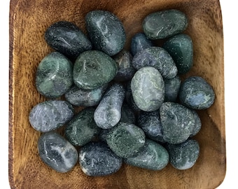 Moss Agate Tumbled - Heart Chakra - Reiki - Energy Healing - 4th Chakra - Fourth Chakra - Tumbled Moss Agate