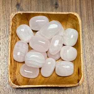 Pink Calcite TUMBLED Pink Calcite - Heart Chakra - Heart Chakra Crystals  - Healing Crystals Healing Stones
