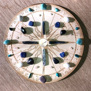 Compass Crystal Grid Altar Decoration image 2