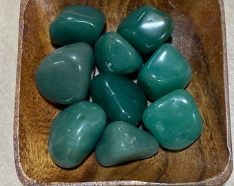 Green Aventurine TUMBLED Green Aventurine - Heart Chakra - 4th Chakra - Abundance - Reiki - Energy Healing