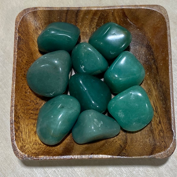 Green Aventurine TUMBLED Green Aventurine - Heart Chakra - 4th Chakra - Abundance - Reiki - Energy Healing