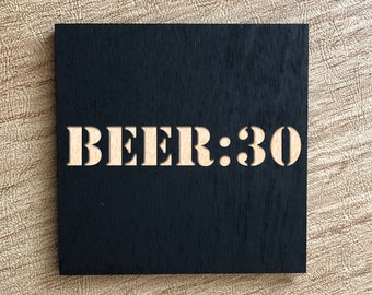 Beer 30 Magnet - Wood Beer Magnet - Beer Refrigerator Magnet - Beer 30 Wood Magnet - Brewery Magnet