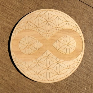 Infinity Flower of Life Crystal Grid - Infinity Crystal Grid - Altar Decoration