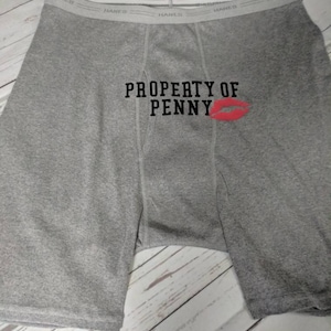 Eigenschaft von / Strumpf Stuffer / Custom Boxer Slips / Valentinstag Geschenk für Männer / Mann Geschenk / Mann Geschenk / lustige sende für Männer