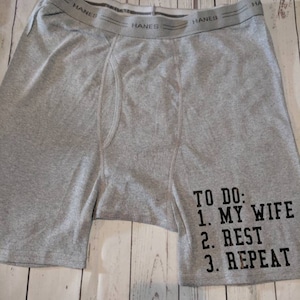 Zu tun Liste / Herren Boxer Slips / Custom Boxer Slips / Valentinstag Geschenk für Männer / Mann Geschenk / lustige strumpf Stuffer