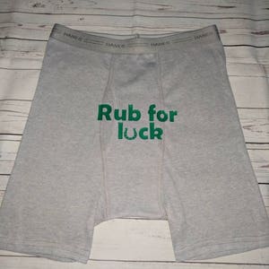 Rub for Luck / Men's Boxer Briefs/ Custom Boxer Briefs/ - Etsy