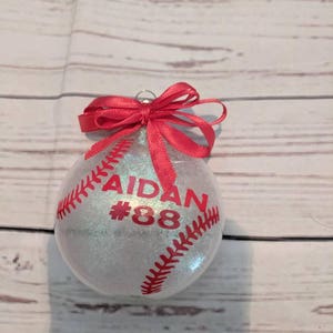 baseball ornament/ baseball Christmas/ sports ornament/ sports gift/ personalized baseball gift/ baseball decor