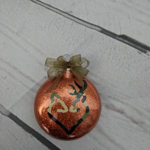 Hunter ornament/ buck ornaments Christmas/ buck and doe ornament/ Hunter gift/ personalized hunter gift