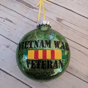 Vietnam war veteran ornament/ Vietnam war veteran Christmas/ veteran ornament/ personalized Vietnam war veteran gift