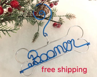 Free shipping Personalized Pet Christmas tree Ornament,Customized Pet Ornament,Wire Ornament,Holiday Decor,Christmas Decor,Christmas Gifts