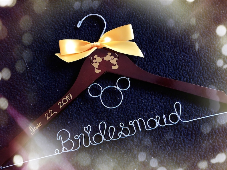Disney Wedding Mickey Mouse Hangerpersonalized Wedding Etsy
