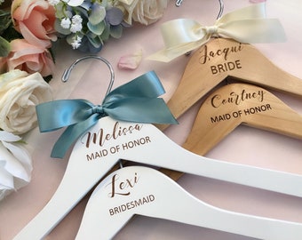 Personalized Wedding Hanger,Engraved Hanger Wedding Hanger, Bridal Dress Hanger, Engraved Bridesmaid Hanger,Custom hanger