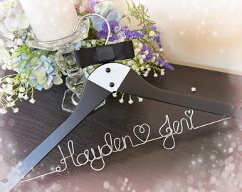 Groom's hanger, Custom Wedding Hanger, Wedding hanger, personalized hanger father of bride