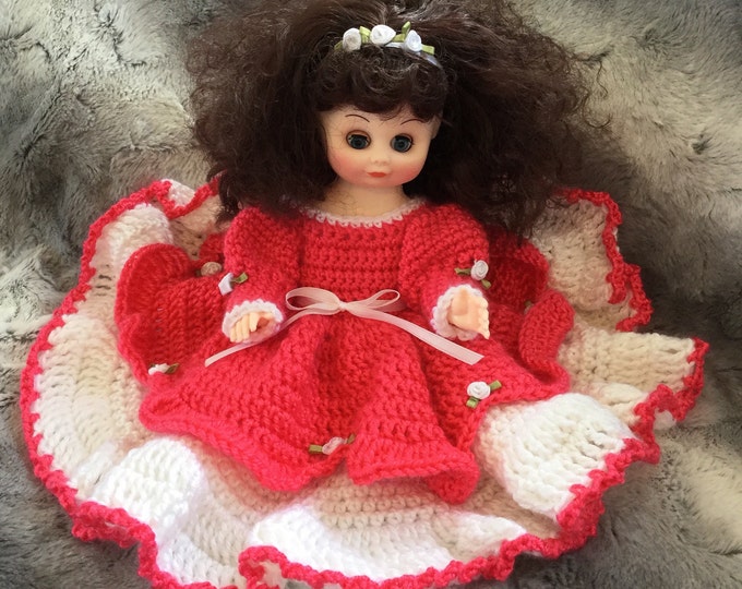 Homemade Crochet Bed Doll Vintage Pattern New Design Girls Etsy
