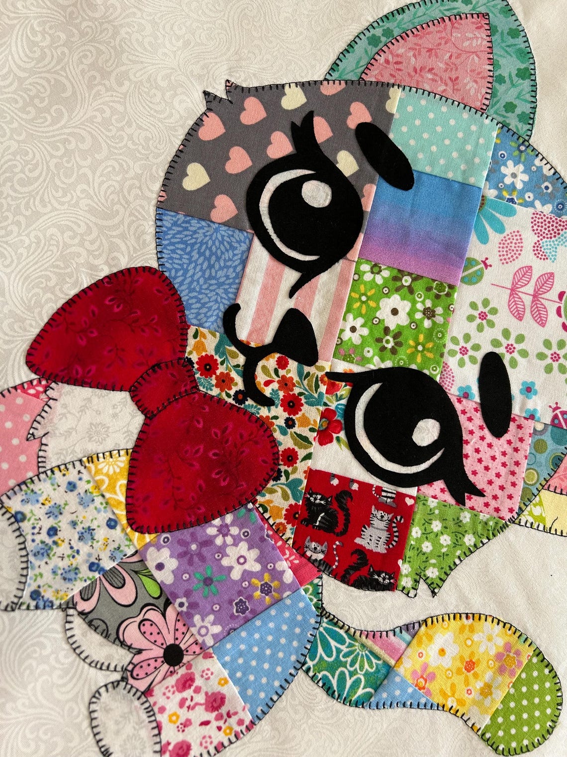 Cat Patchwork Quilt Pattern, PDF Instant Download - Etsy