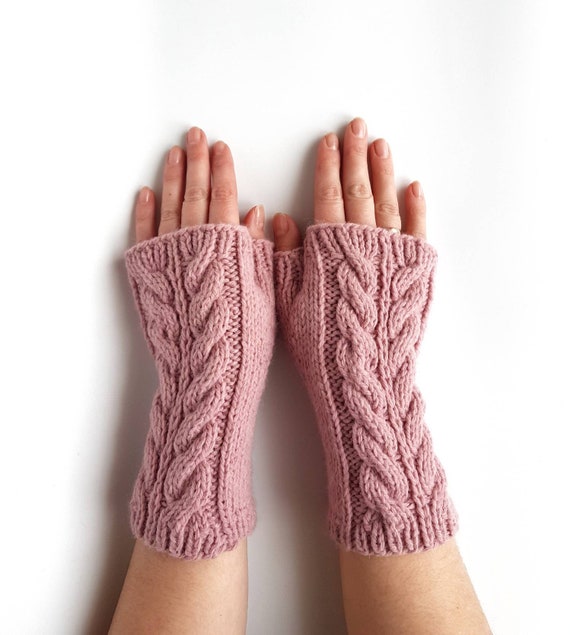 hand knitted gloves