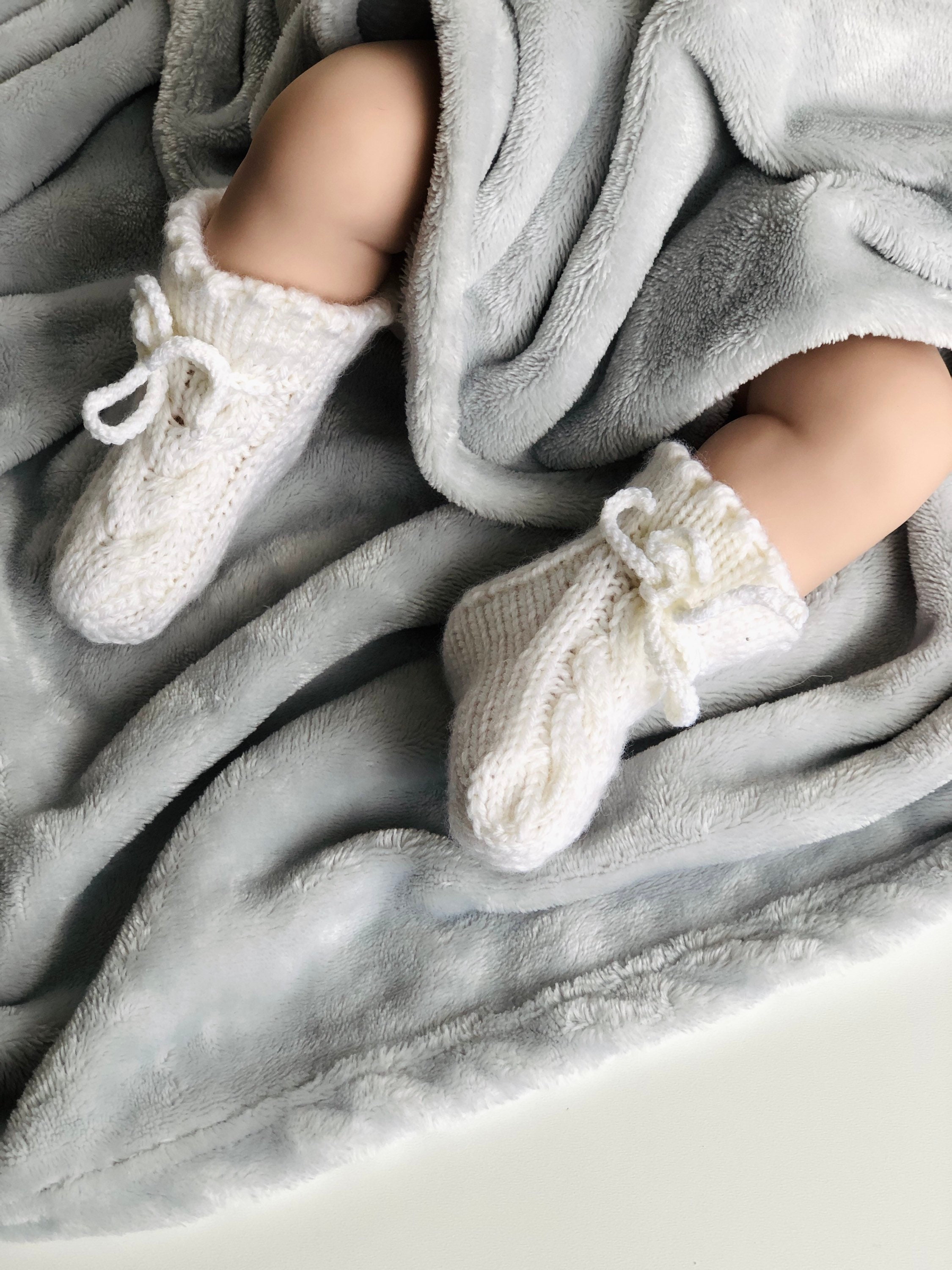 Knit baby socks knitted merino wool socks for boy and girl a Etsy