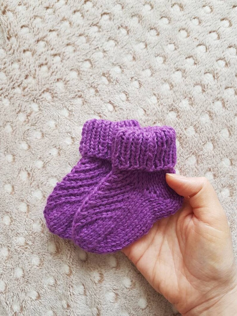 Knit baby socks baby shower gift knitted kids socks handknit socks for boy girl infant socks baby booties