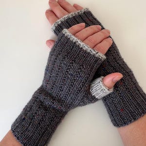 Knit fingerless gloves, fingerless women mittens, knitted hand warmers, fingerless mitts, spring gloves, autumn gloves, softknitshome
