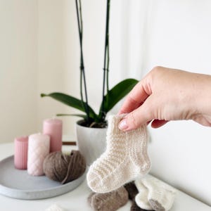 Knit Baby Socks Pattern: Newborn to 12 Months (PDF Pattern)