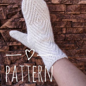 Knit Mittens Pattern: Rhombtwist Cable Gloves (PDF Pattern)