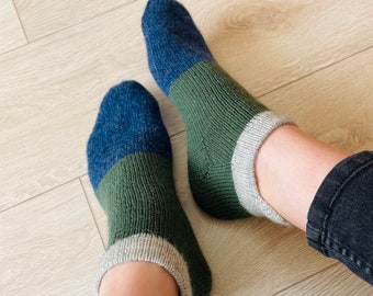 Knit handmade socks, knit wool socks, sneakers socks, hand knit socks, ladies wool socks, knit legwarmers, softknitshome