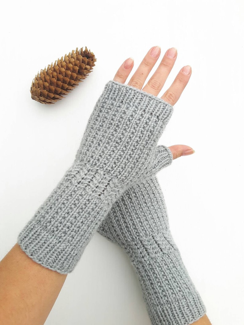 Knit arm warmers knitted hand warmers fingerless gloves wool Etsy