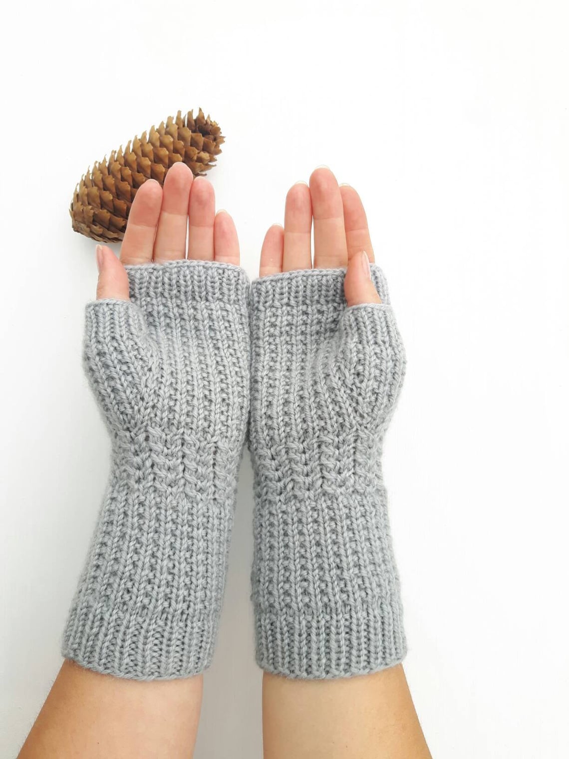 Knit arm warmers knitted hand warmers fingerless gloves Etsy