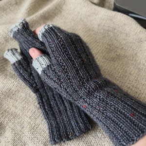 Mitaines en tricot, mitaines pour femmes, chauffe-mains en tricot, mitaines, gants de printemps, gants d'automne, softknitshome image 3