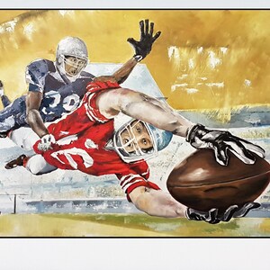American Football, Original Colorful Oil Painting, Contemporary Wall Art, Modern Home Decor, Handmade Art, Unique Gift, Large Wall Art Piece