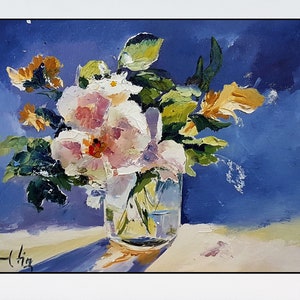 絵画　インテリア　 油絵　uF6-061303　静物（かぼちゃ） 油彩画 F8号 「静物（カボチャと文旦）」 | toka718