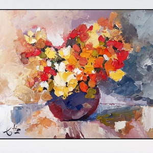 Aneone Wall Art Decoração de flores silvestres Arte de parede de flores silvestres para sala de estar Pintura de flores silvestres Arte impressionista Decoração de parede de entrada verde