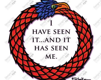 Ouroboros 2x2 inch sticker (3 pack)