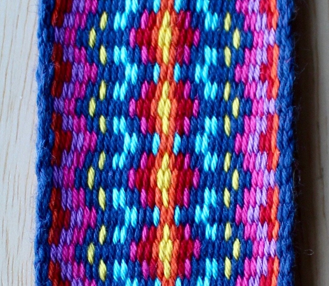 Inkle Fish Pattern Pattern Only. Turned Krokbragd for Inkle Weaving 40mm - Etsy