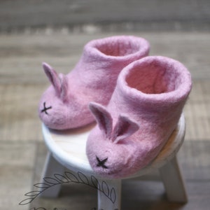 Baby Size Pink Bunny Slippers A Christmas Story Slippers Etsy