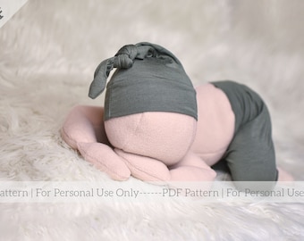SEWING PATTERN; Fleece Puddy Pad Posing Doll; Newborn Photography Prop; Life Sized Newborn Doll: Digital PDF Pattern; Newborn Mannequin