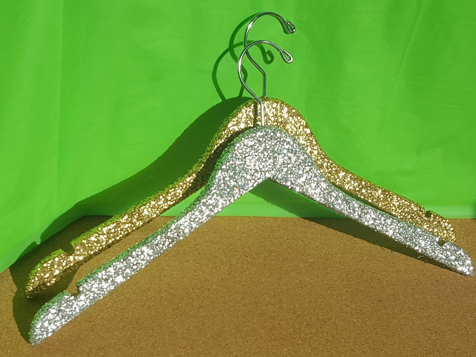 Wooden Glitter Clothes Hangers Wooden Hangers Bridesmaid Etsy