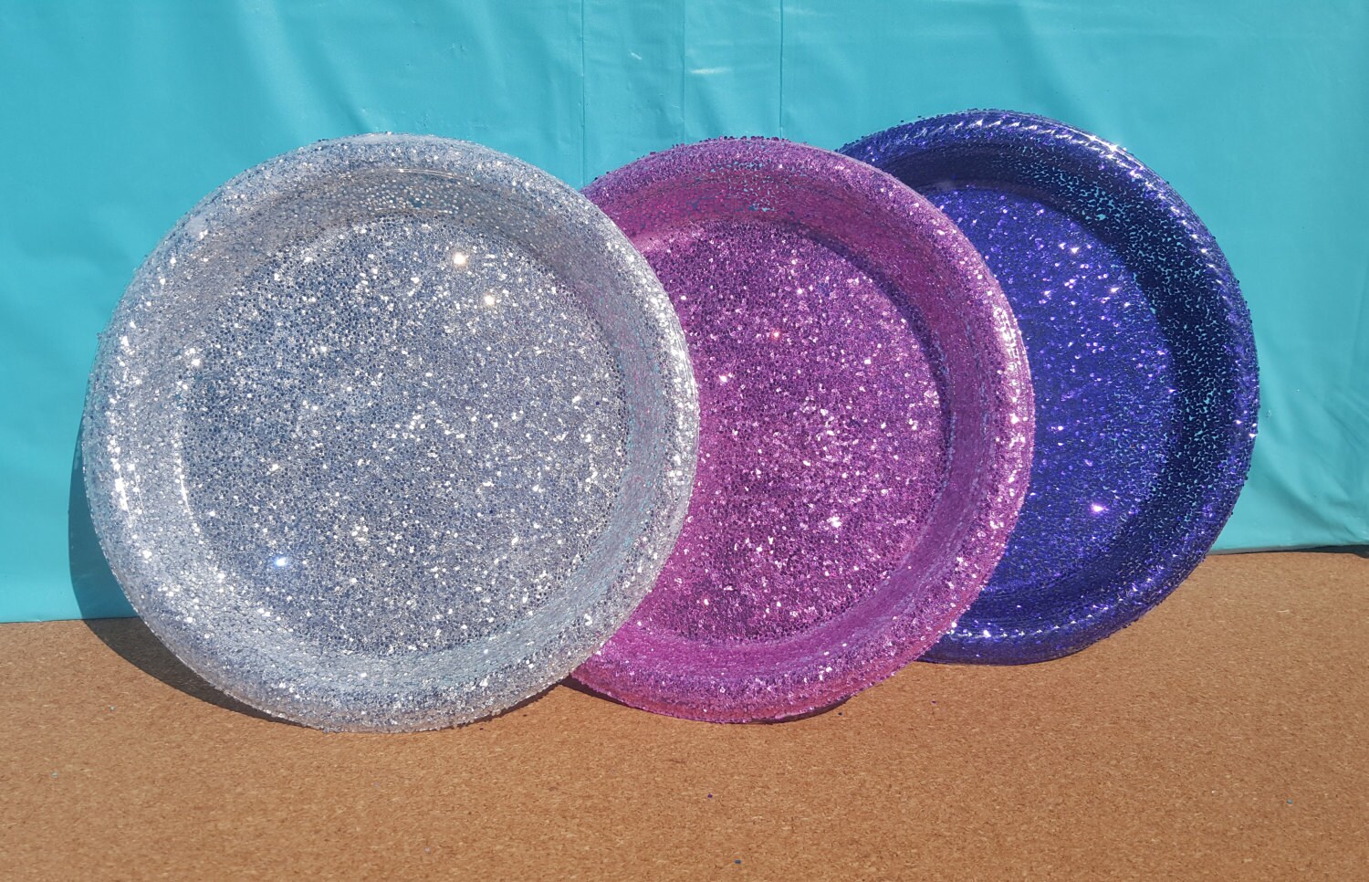 Glitter Plastic Dessert Plates Party Plates Your Choice of Etsy