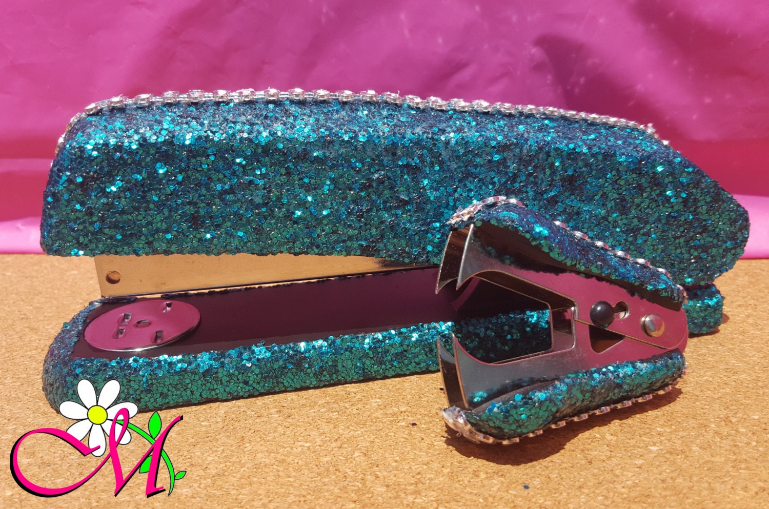 Glitter Stapler and Staple Remover Set your Choice of Etsy