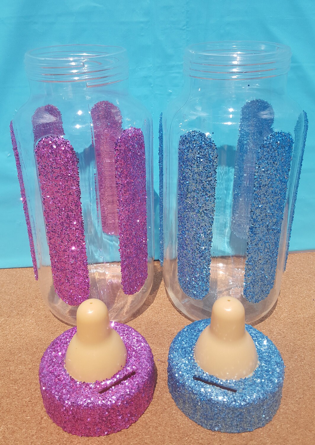 Jumbo Baby Bottle Plastic Piggy Bank Baby Shower Decorations Etsy